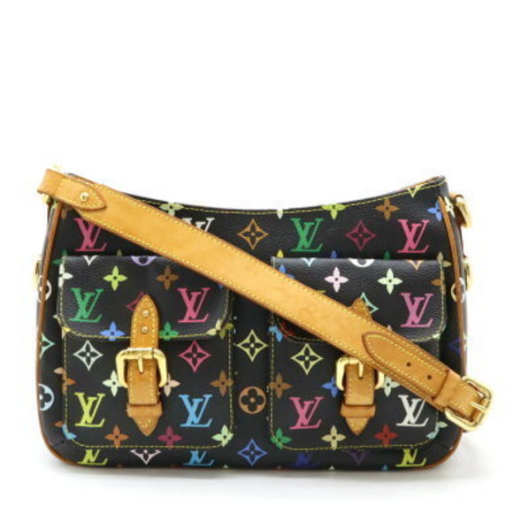 Louis Vuitton Multicolor Lodge GM Shoulder Bag Black - Picture 1 of 8